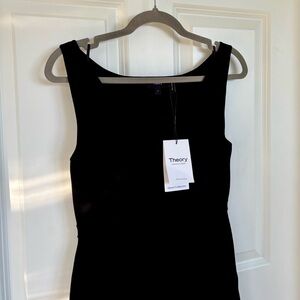 Gorgeous Theory black knit dress NWT